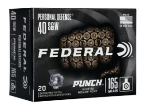 FED PUNCH 40 S&W 165GR JHP 20/200