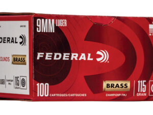 FED CHAMP 9MM 115GR FMJ 100/500