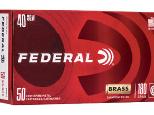 FED CHAMP 40S&W 180GR FMJ BRSS 50/1