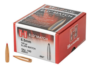 HRNDY ELD-M 6.5MM .264 140GR 100CT