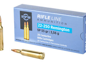 PPU 22-250REM SP 55GR 20/200