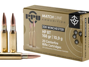 PPU .308 WIN MATCH 168GR HPBT 20/200