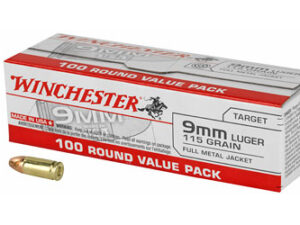 WIN USA 9MM 115GR FMJ 100/1000