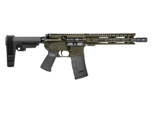 Diamondback Firearms Carbon DB-15 300 BLK Semi-Auto Pistol - OD Green | 10" Threaded Barrel | SBA3 Arm Brace | 1x30rd Mag