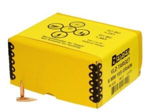 Berger Match Grade Target Bullets 6mm .243" 105 gr VLD TARGET 500/ct