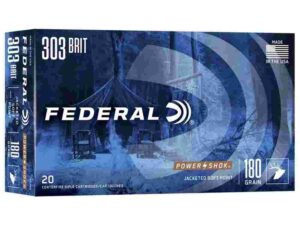 Federal Power-Shok Rifle Ammunition .303 British 180 gr SP 2640 fps - 20/ct