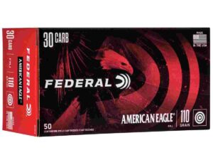 Federal American Eagle Rifle Ammunition .30 Carbine 110 gr FMJ 1990 fps - 50/ct