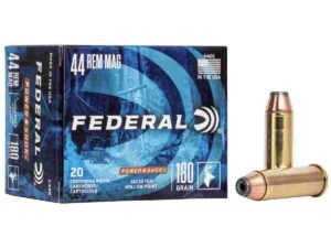 Federal Power-Shok Handgun Ammunition .44 Mag 180 gr JHP 1460 fps 20/box