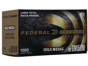 Federal Gold Medal Centerfire Large Pistol Match Primer 1000/ct