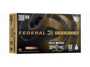 Federal Gold Medal CenterStrike Rifle Ammunition .308 Win 168gr OTM 2650 fps 20/ct