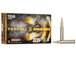 Federal Premium Triple-Shock X Rifle Ammunition .270 Win 130 gr HP 3060 fps - 20/ct