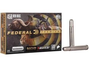 Federal Premium Cape-Shok Rifle Ammunition .458 Win Mag 500 gr TBBC 2090 fps - 20/ct