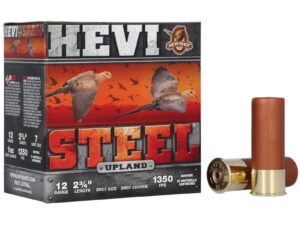 HEVI-Shot HEVI-Steel Upland Shotshells 12ga 2-3/4" 1-1/8oz 1350 fps #3 25/ct
