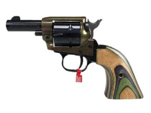 Heritage Barkeep Handgun .22 LR 6rd Capacity 3" Barrel Black Case Hardened with Laminated Green Camo Grip