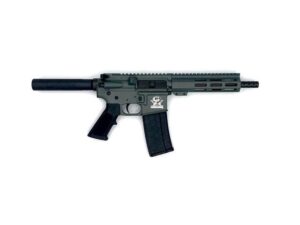 Great Lakes AR-15 Pistol .223 Wylde 30rd Magazine 7.5" Nitride Barrel Charcoal Green Finish