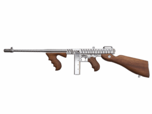 THOMPSON 1927A1 DELUXE CARBINE .45CAL W/50 RD DR & 20RD CHROME TIGER STRIPE