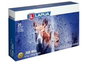 Lapua Rifle Ammo  308 Winchester 150gr Mega Soft Point bx/20