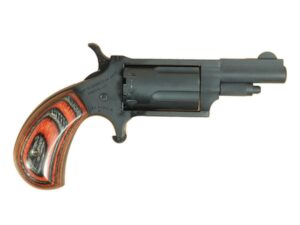 NAA 22M Mini Revolver Handgun .22 Magnum 5rd Capacity 1.625" Barrel Grey Cerakote with Red & Black Grips