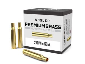 Nosler Unprimed Brass Rifle Cartridge Cases 50/ct .270 Win