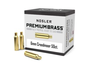Nosler Unprimed Brass Rifle Cartridge Cases 50/ct 6mm Creedmoor)