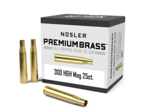 Nosler Unprimed Brass Rifle Cartridge Cases 25/ct .300 H&H