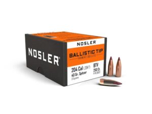 Nosler Ballistic Tip Varmint Bullets .204 cal .204" 40 gr SBT-SB 250/ct