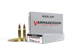Nosler Varmegeddon Rifle Ammunition .223 Rem 62 gr FBHP 2950 fps - 20/box