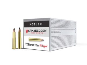 Nosler Varmegeddon Rifle Ammunition .22 Hornet 35 gr FB Tipped 3000 fps - 20/ct