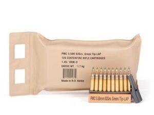 PMC X-Tac Battle Pack Rifle Ammunition 5.56mm 62 gr Green Tip 2920 fps 120/ct