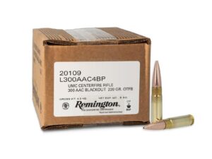 Remington UMC Loose Bulk Rifle Ammunition .300 AAC Blackout 220 gr. FMJ 1015 fps 200/ct (Bulk Pack)