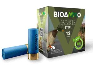 BIOAMMO Steel Game Pheasant Shotshells 12 ga 2-3/4" 1-1/16 oz 1295 fps #5 25/ct