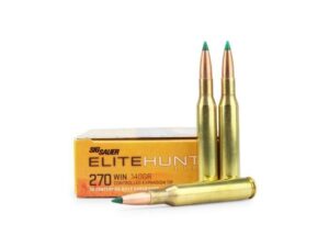 Sig Sauer Elite Tipped Hunting Rifle Ammunition .270 Win 140gr PT  2950 fps 20/ct