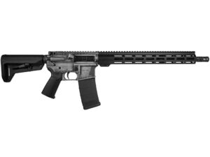 Shark Coast Trump 2.0 AR-15 Rifle 5.56 30rd Magazine 16" Barrel Distressed Silver Black