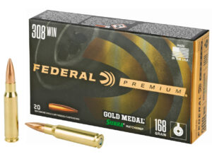 FEDERAL 308 WIN 168GR SIERRA MATCHKING BTHP 20 RD/BX 10 BX/CS