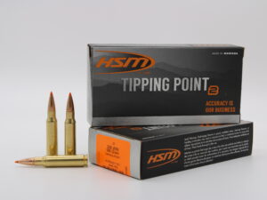 HSM AMMUNITION 308 WIN 165GR TIPPING PT 20RD BOX 25 BOXES PER CASE