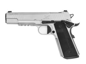 SIG SAUER 1911 X SERIES STAINLESS 45ACP 5" G10 GRIP, OPTIC RDY, 2-8RD