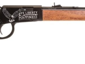 Rossi Rio Bravo Lever Action Rifle - Black | .22 LR | 18" Barrel | 15rd | Hardwood Stock & Forend | Eagle Engraving