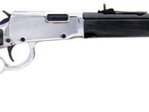 Rossi Rio Bravo Lever Action Rifle - Black / Nickel| .22 LR | 18" Barrel | 15rd | Nickel Coated Frame, Receiver & Lever