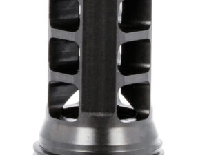 Huxwrx 1598 QD 338 Muzzle Brake Black with 3/4"-24 tpi Threads &  2.30" OAL for 338 Cal AR-Platform