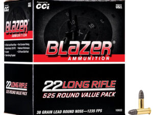 CCI 10022 Blazer Rimfire 22LR 38gr Lead Round Nose 525 Per Box/10 Case