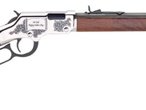 Henry H004SFD Golden Boy Fathers Day Full Size 22 Long/22 LR/22 Short, 16 LR/21 Short, 20" Blued Octagon Barrel Nickel-Plated Steel Receiver American Walnut Right Hand