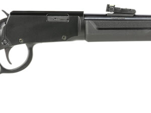 Rossi RL22181SY Rio Bravo  Lever Action 22 LR Caliber with 15+1 Capacity, 18" Round Barrel, Polished Black Metal Finish & Black Synthetic Stock Right Hand (Full Size)