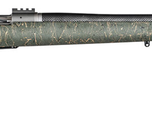 Christensen Arms 8010800203 Summit TI  Full Size 300 PRC 3+1, 26" Natural Titanium Steel Threaded Barrel, Natural Titanium Aluminum Receiver, Green w/Black/Tan Webbing Fixed Sporter Stock