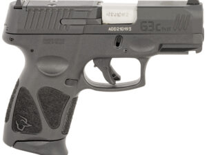 Taurus 1G3CP9312X10 G3C  9mm Luger 10+1 3.26" Matte Stainless Steel Barrel, Matte Black Tenifer Optic Cut/Serrated Slide, Black Polymer Frame w/Picatinny Rail, Black Polymer Grips