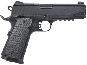 EAA GIRSAN 391044 MC1911 C Influencer Compact 45 ACP 8+1 4.40" Blued Steel Barrel, Black Cerakote Optic Ready/Serrated Steel Slide & Frame w/Picatinny Rail & Beavertail, Black Polymer Grip