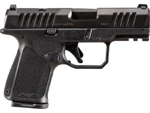Rost Martin RM1SBLKOSP RM1C  Sub-Compact Frame 9mm Luger 15+1 3.60" Black Match Grade Barrel, Black Tenifer Optic Ready/Serrated Steel Slide, Black Polymer Frame w/Picatinny Rail, Textured Grip