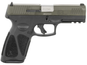 Taurus 1-G3B94B G3  Full Size Frame 9mm 17+1 4" Matte Stainless Steel Barrel, OD Green Serrated Alloy Steel Slide, Black Polymer Frame w/Picatinny Rail, Textured Grip