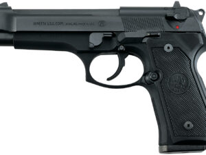 Beretta USA J92F300CA 92FS *CA Compliant Full Size Frame 9mm Luger 10+1 4.90" Black Steel Barrel, Black Bruniton Serrated Steel Slide, Black Bruniton Aluminum Frame w/Beavertail, Ambidextrous, US Made
