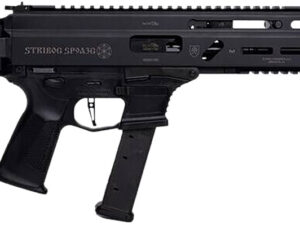 Grand Power 810091156025 Stribog SP9A3G 9mm Luger 16" Black Barrel, Black Receiver, Polymer Stock & Grip