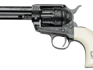 Pietta GW45RR434NMUI Great Western II Red River 45 Colt (Long Colt) 4.75" Ultra Ivory Engraved Grip